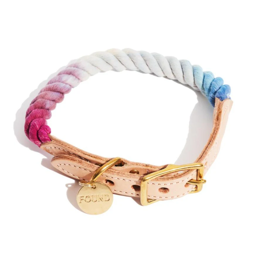 Rope Dog Collar in Mood Ring (FINAL SALE) - Image 2