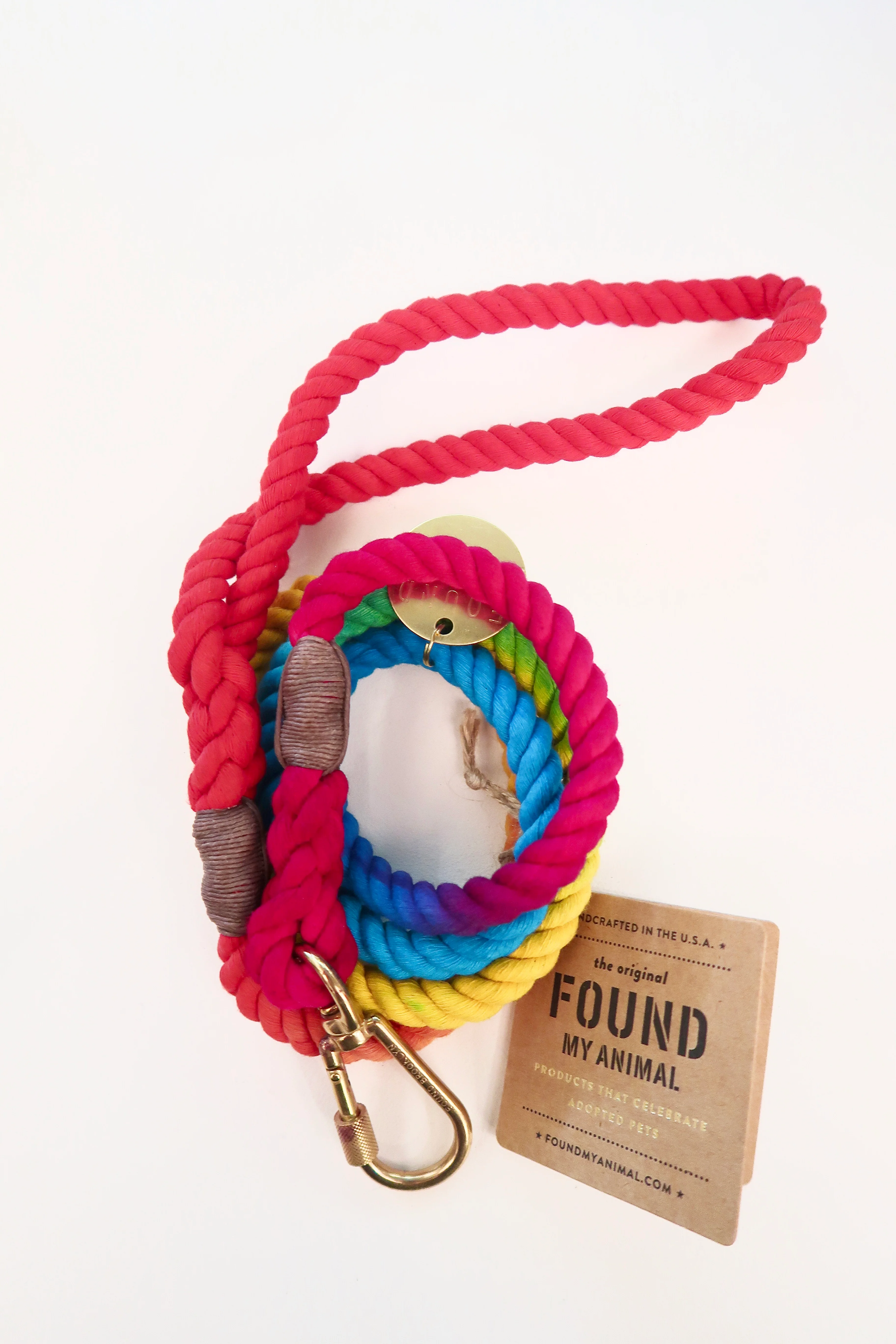 FOUND MY ANIMAL | Standard Rope Leash in Prismatic