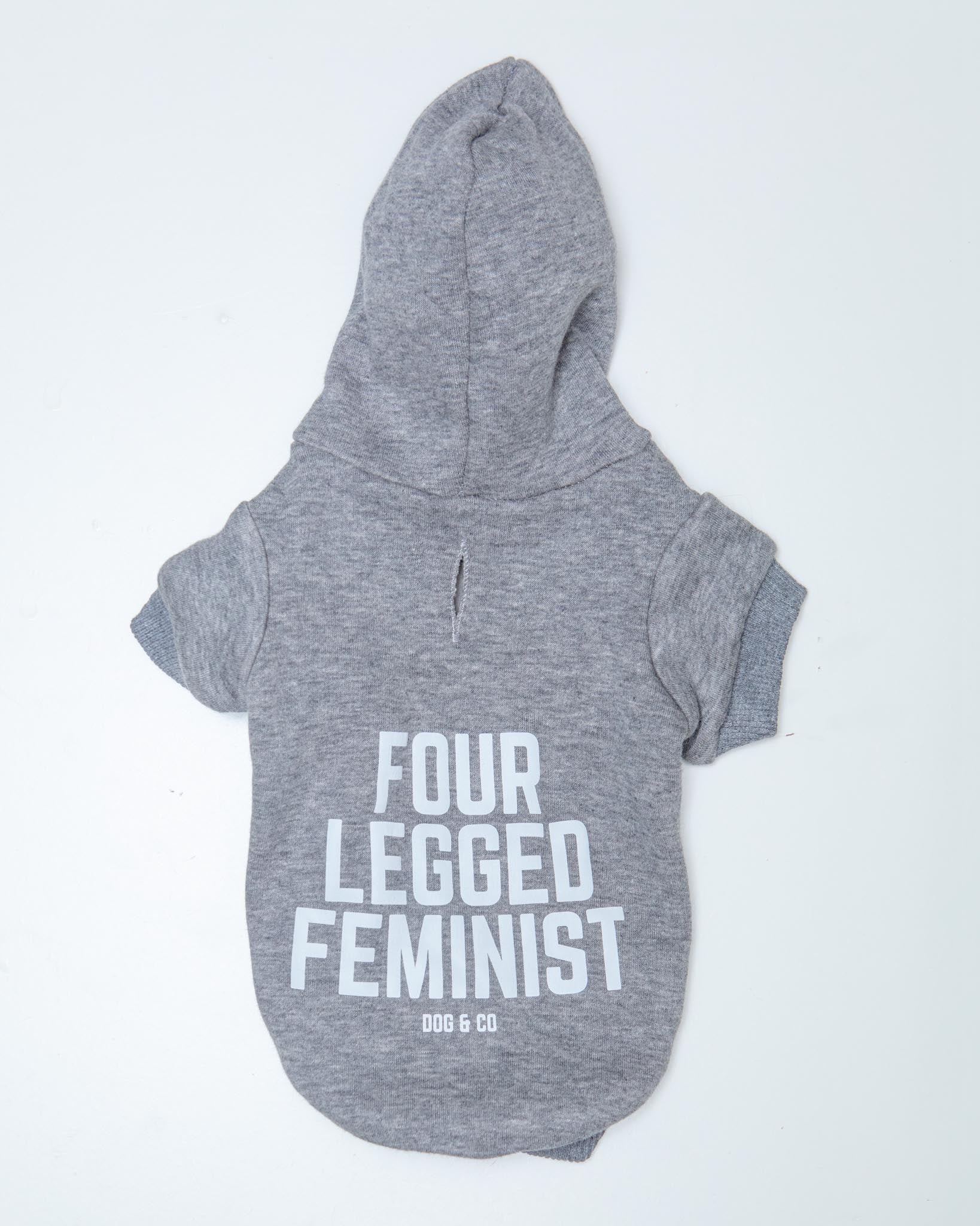 *Four Legged Feminist* Graphic Dog Hoodie (Proceeds Benefit the ACLU) - Image 6