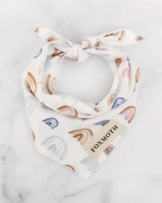 Natural Rainbow Dog Bandana (FINAL SALE) - Image 2