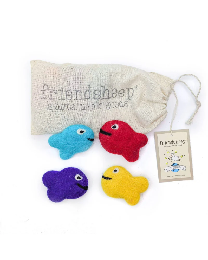 Frank the Reef & Family Wool Small Dog or Cat Toy Set - Image 3