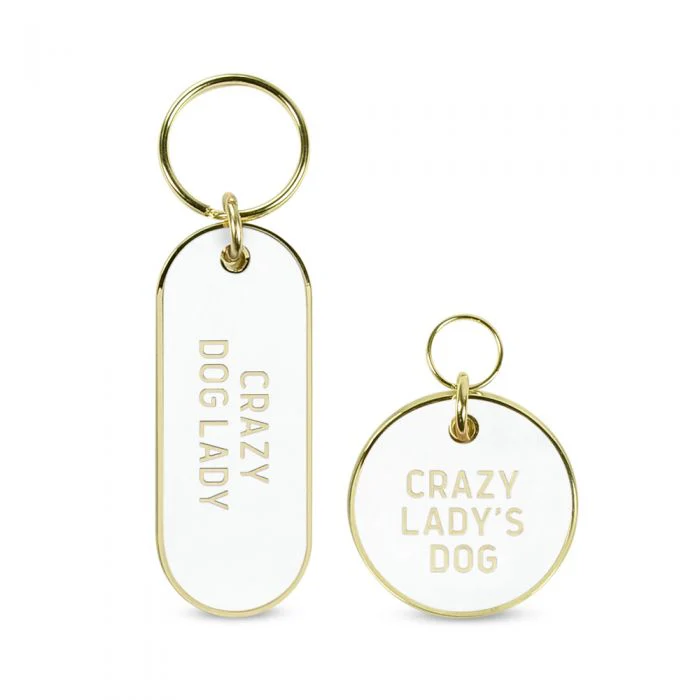 FRED & FRIENDS | Crazy Dog Lady Tag and Keychain