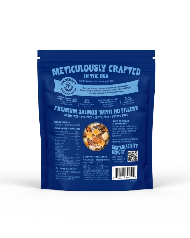 Freeze-Dried Salmon Skin Bites for Cats - Image 3
