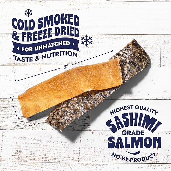 Freeze-Dried Salmon Skin Strips for Dogs - Image 8