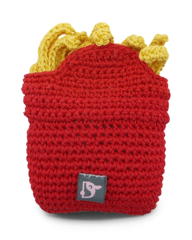 French Fries Squeaky Knit Dog Toy - Image 4
