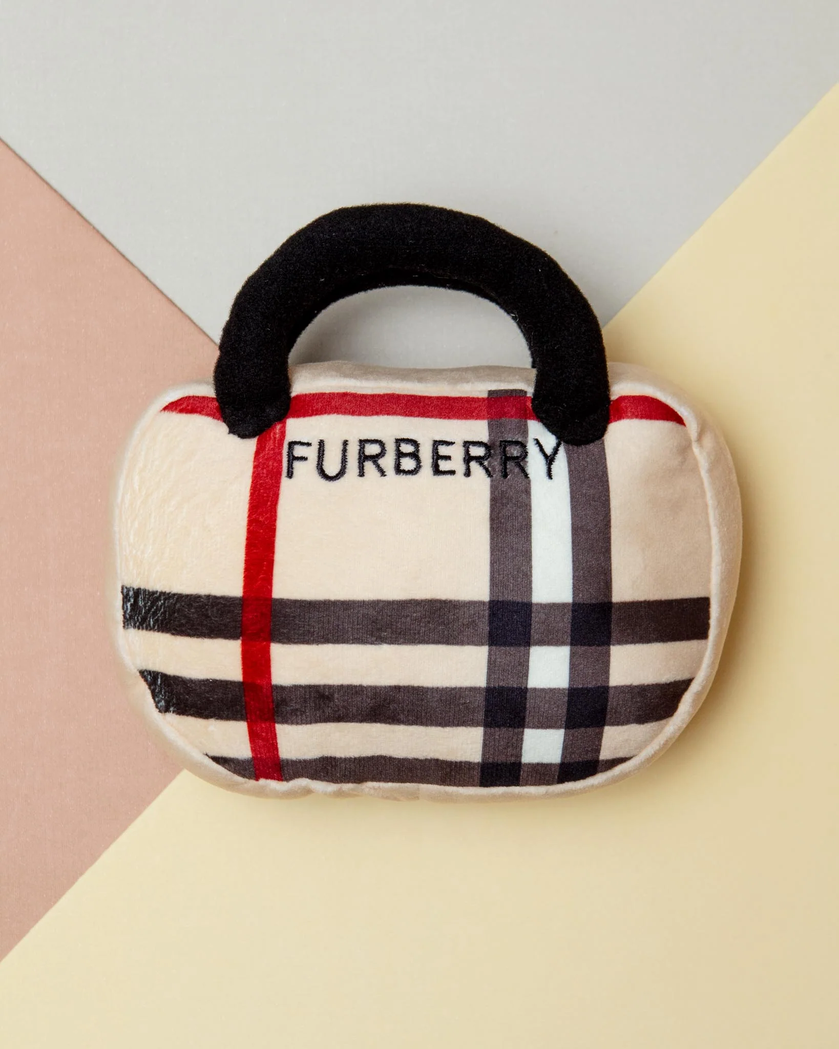 Furberry Handbag Plush Squeaky Dog Toy