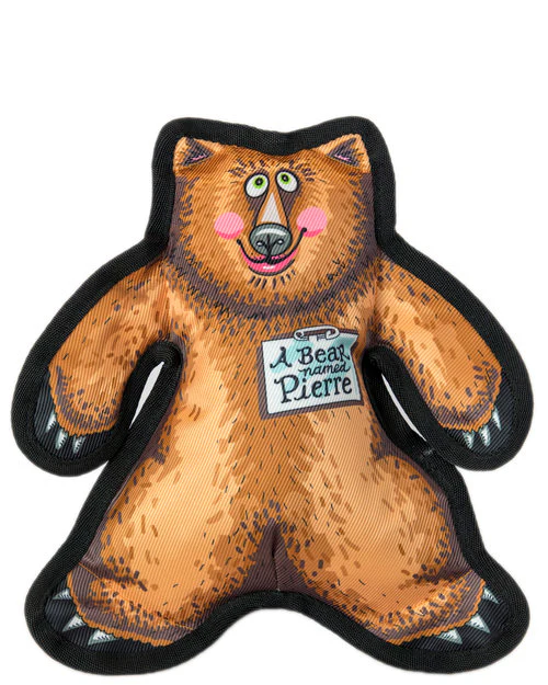 FUZZU | A Bear Named Pierre Dog Toy