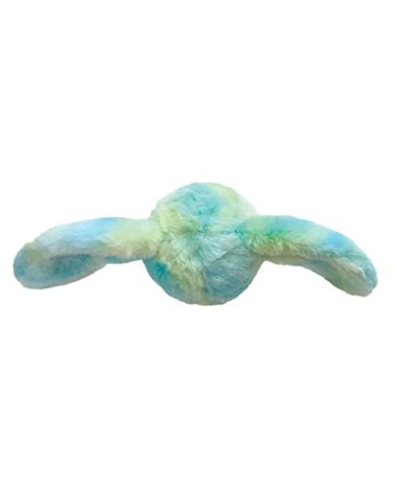 Fuzzy Wuzzie Squeaky Bunny Dog Toy in Blue and Green (Medium) - Image 4