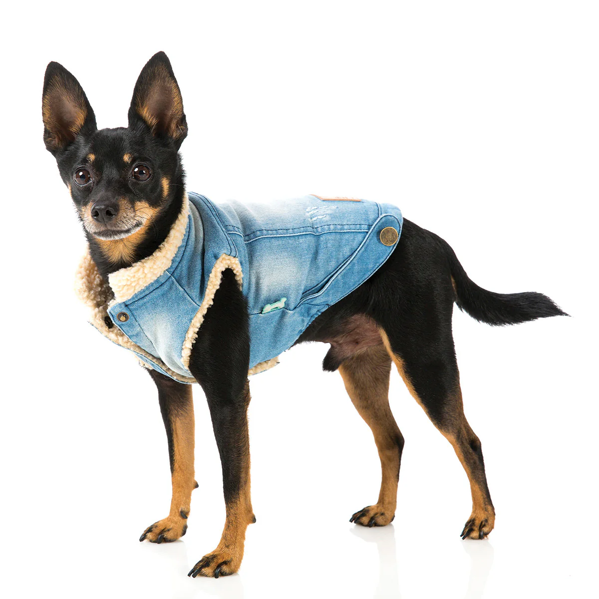 FUZZYARD | Rebel Denim Shearling Jacket - Image 3