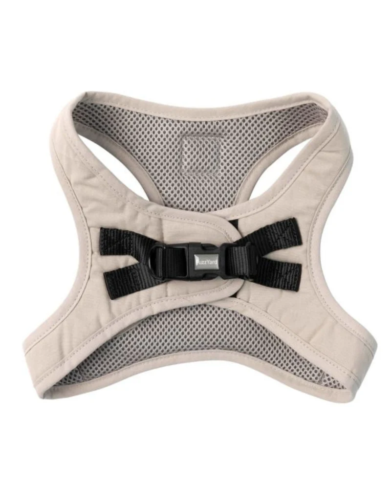 Soft Fabric Step-In Dog Harness in Sandstone - Image 3