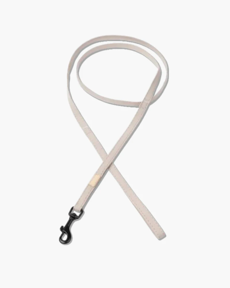 Soft Fabric Dog Leash (with Traffic Loop) in Sandstone, Myrtle Green or Soft Blush - Image 5