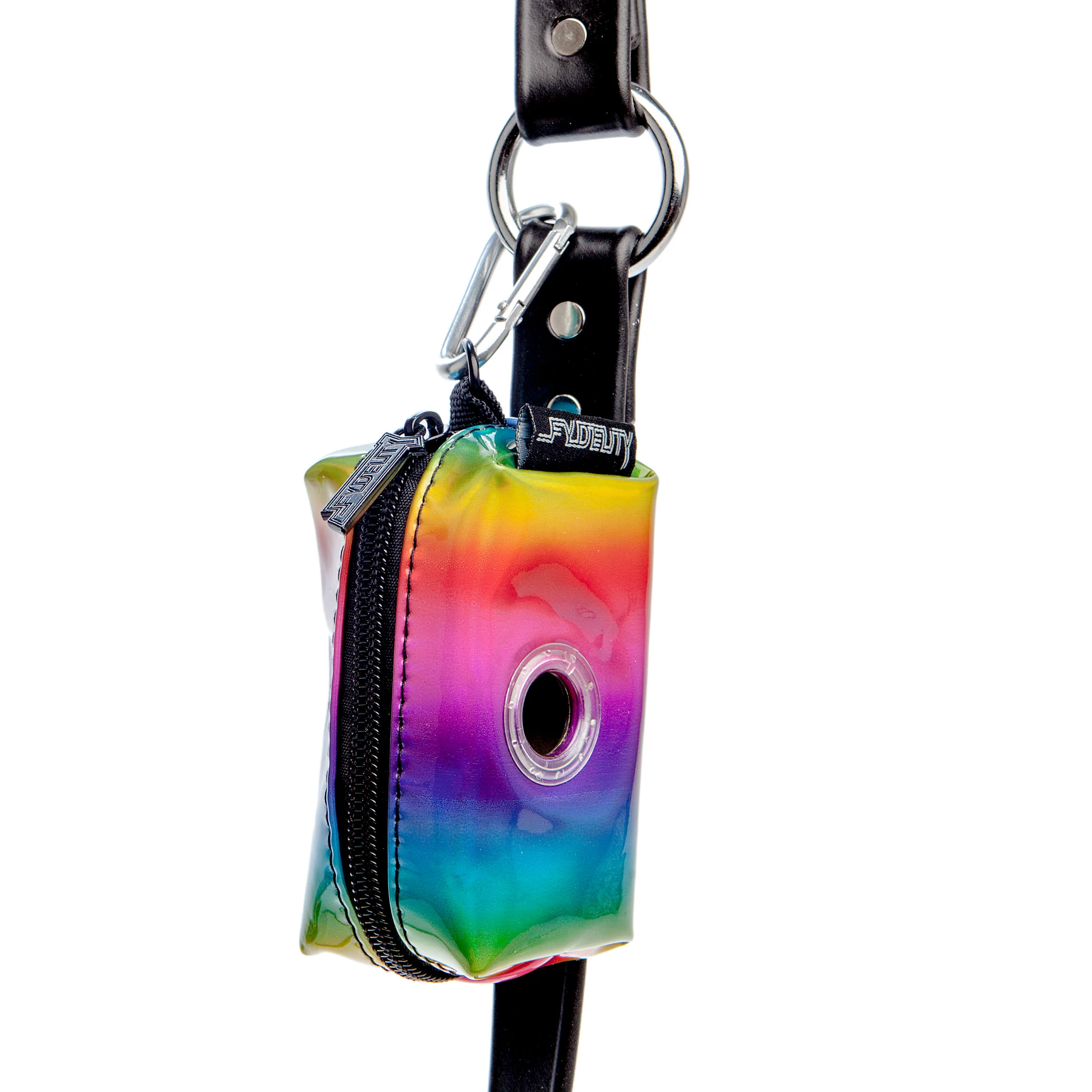 FYDELITY | Poopy Cute Poop Bag Holder in Metallic Rainbow - Image 4