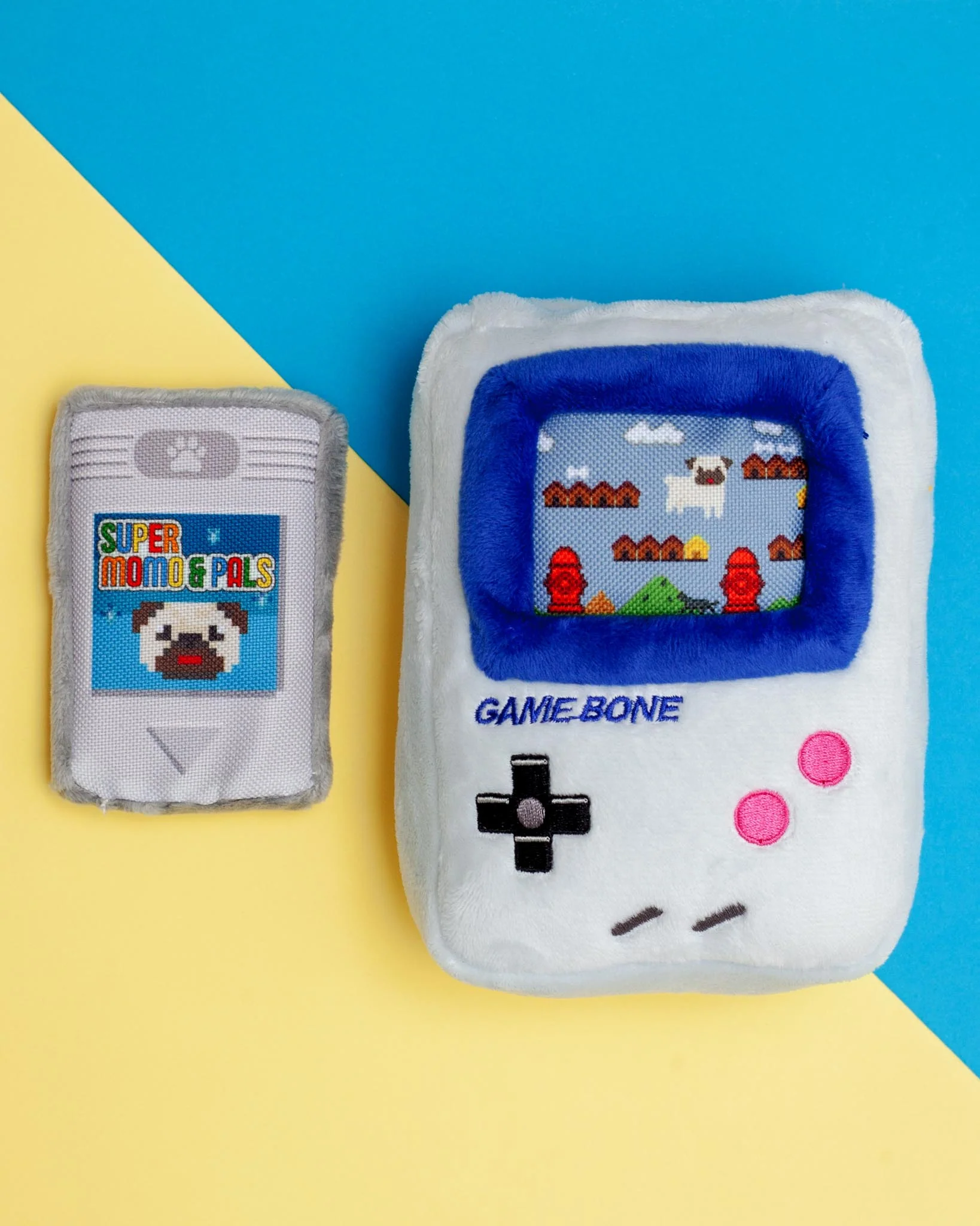 Game Bone Squeaky Plush Dog Toy - Image 3