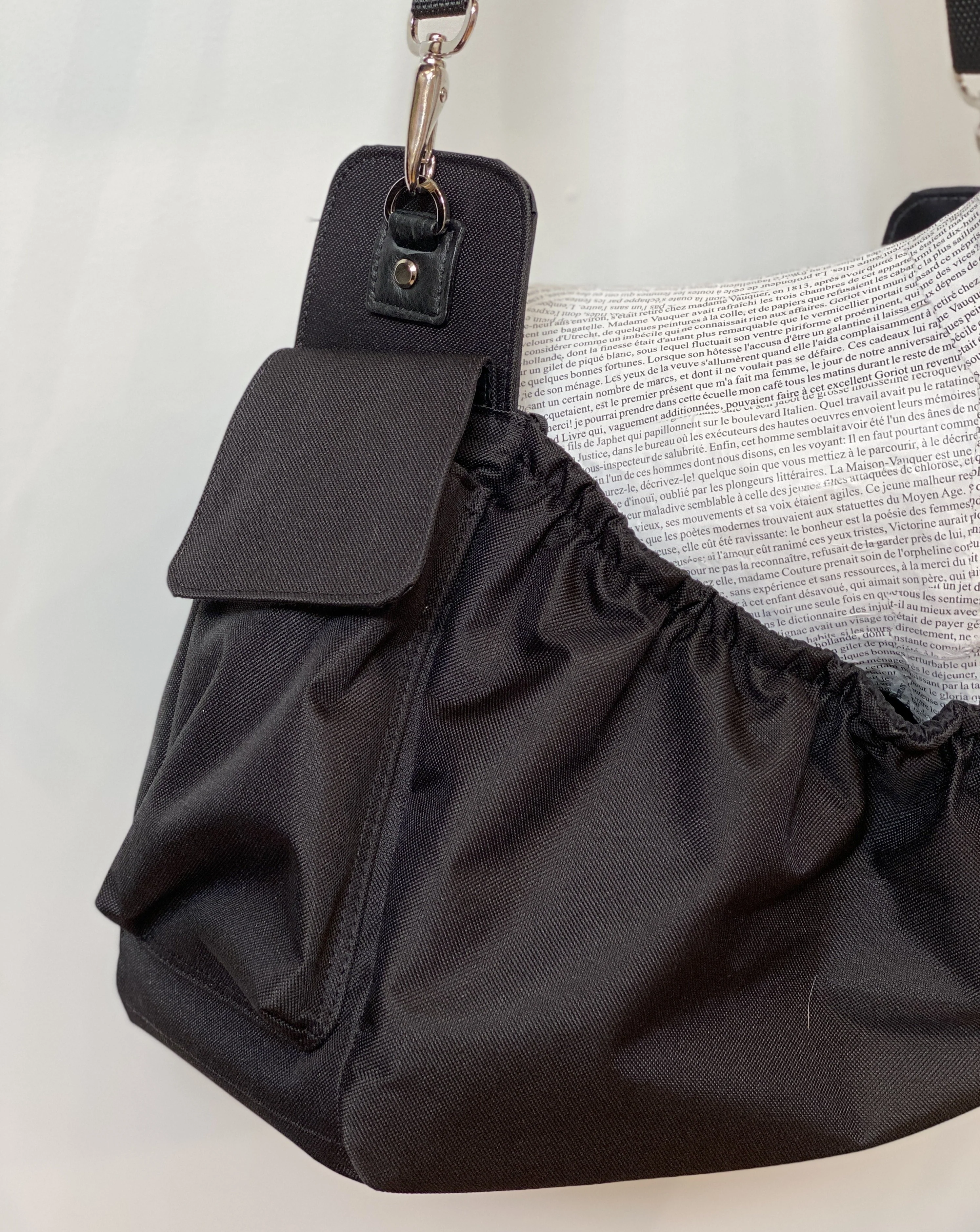 Gigi Sling Pet Carrier in All Black (Made in the USA) - Image 7