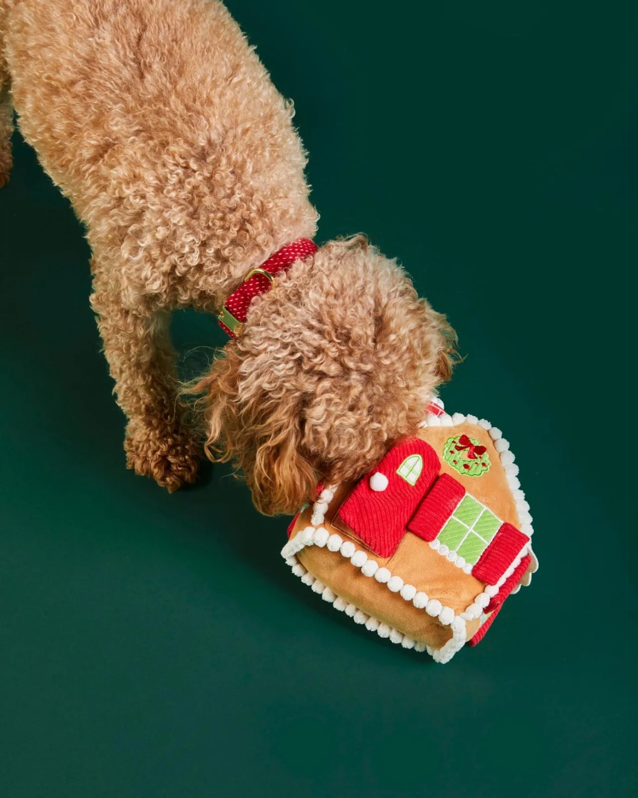 Gingerbread House Interactive Snuffle Dog Toy - Image 3