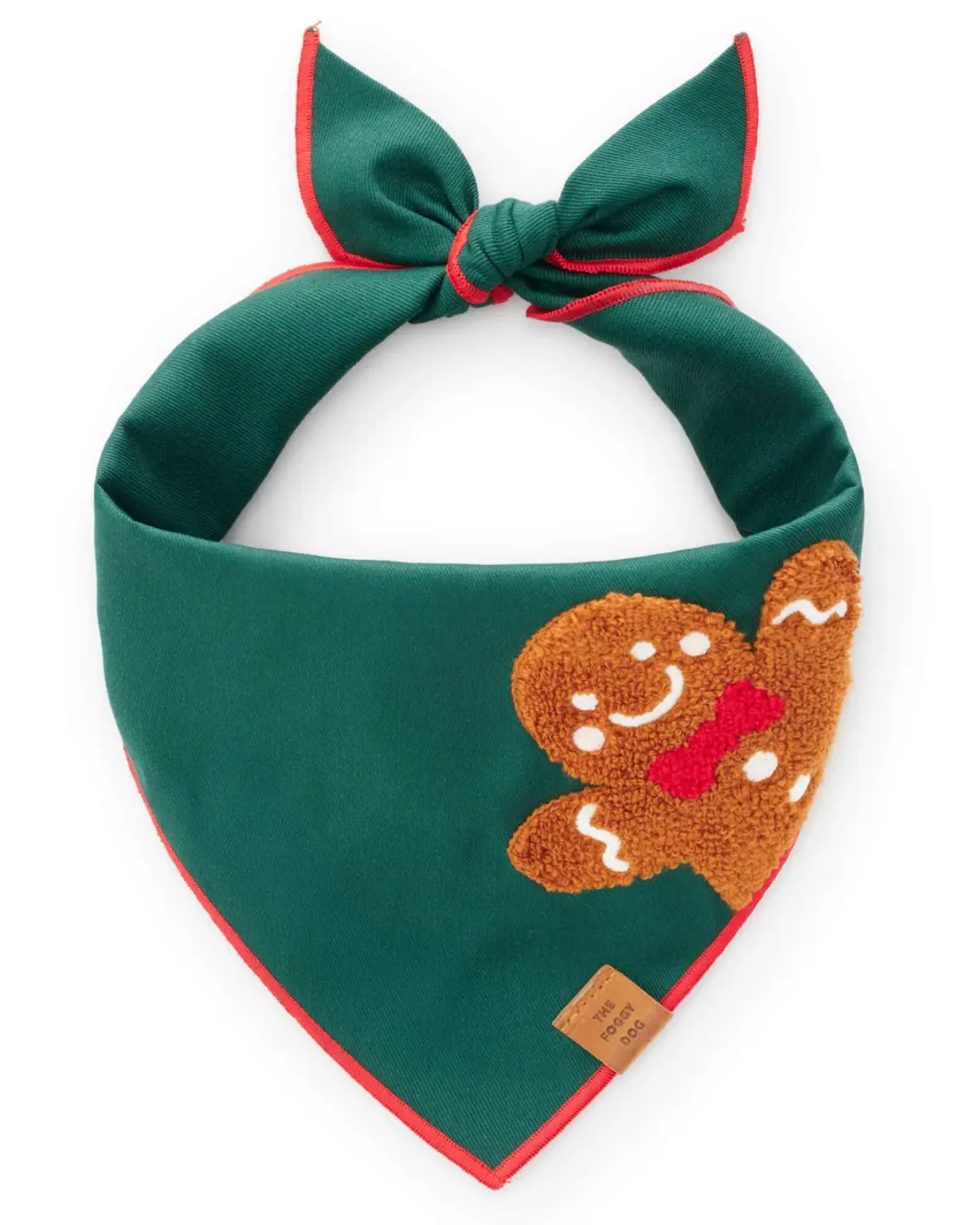Gingerbread Man Applique Dog Bandana (Made in the USA) - Image 3