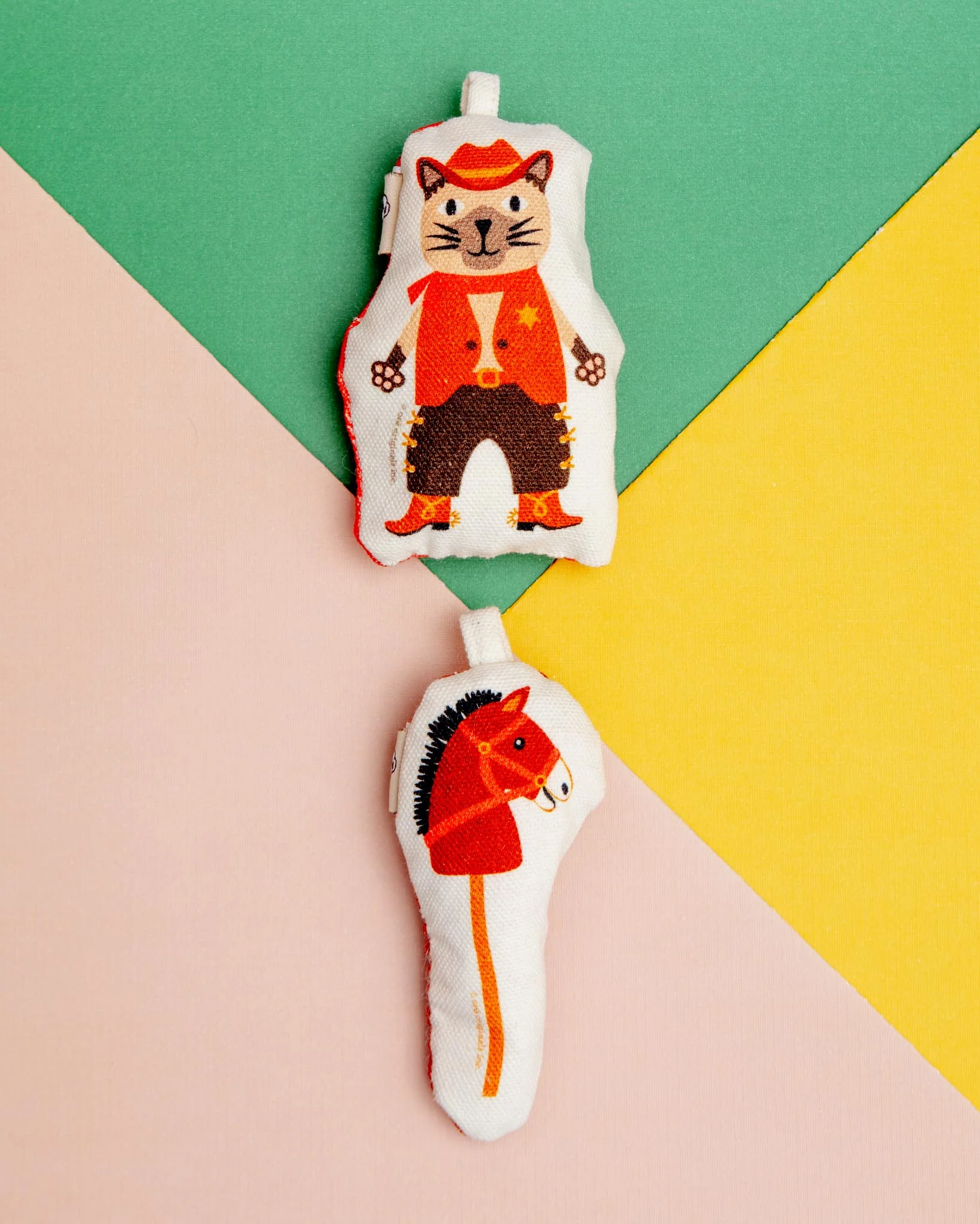 Cowboy & Horse Cat Toy Set