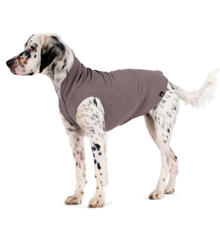Pullover Stretch Dog Fleece in Charcoal Grey - Image 3