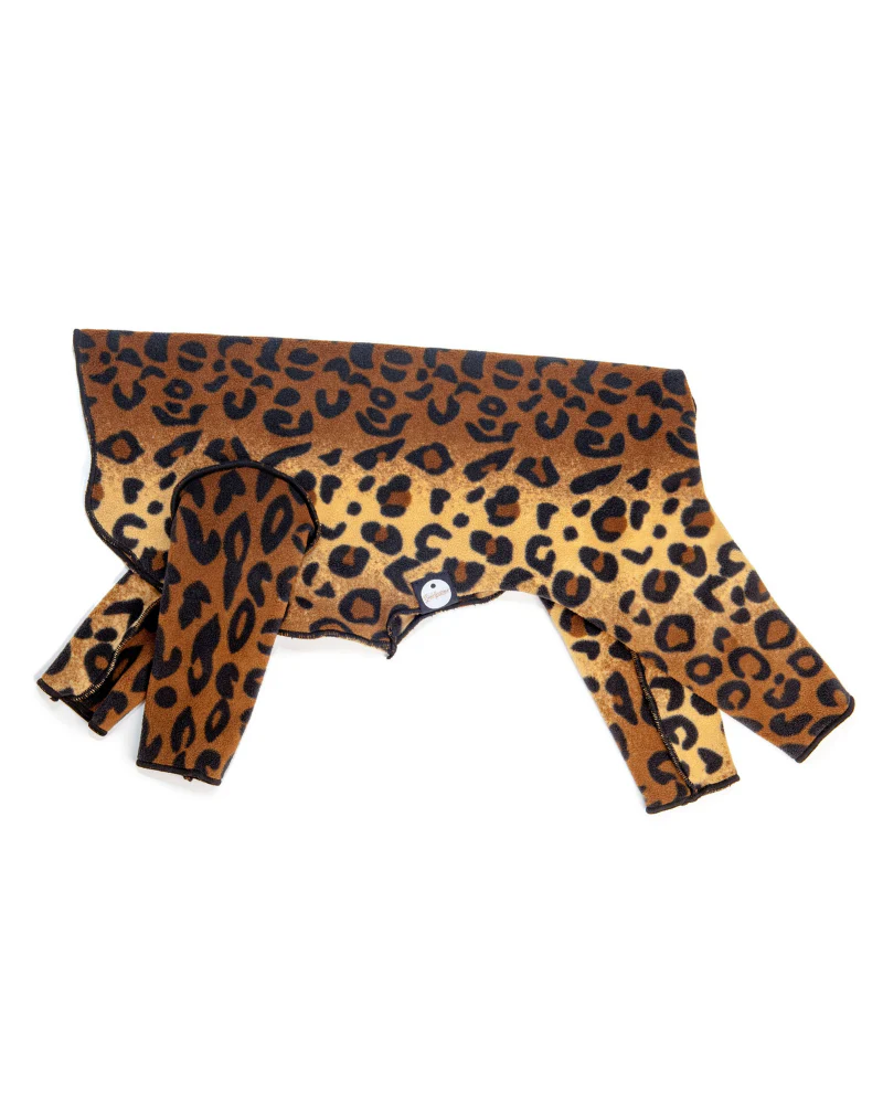 Stretch Fleece Onesie in Leopard (Made in the USA, DOG & CO. + GOLD PAW Exclusive!) - Image 7