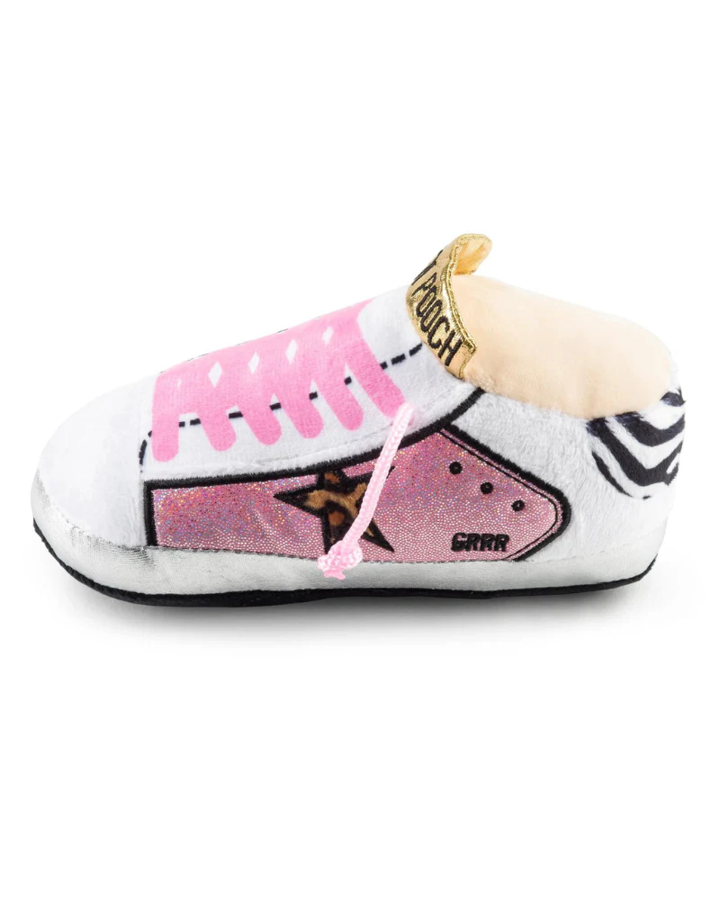 Golden Pooch Sneaker Plush Dog Toy in Pink - Image 6