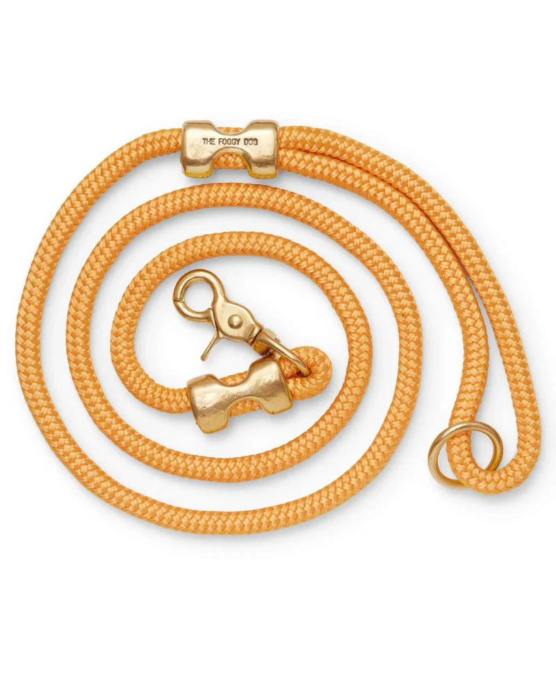 Goldenrod Rope Dog Leash (Made in the USA) (FINAL SALE) - Image 3