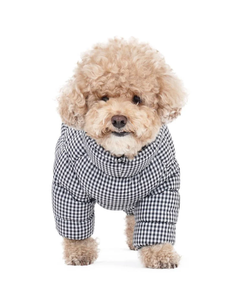 GooseFeel Padded Check Winter Coveralls for Dogs - Image 3