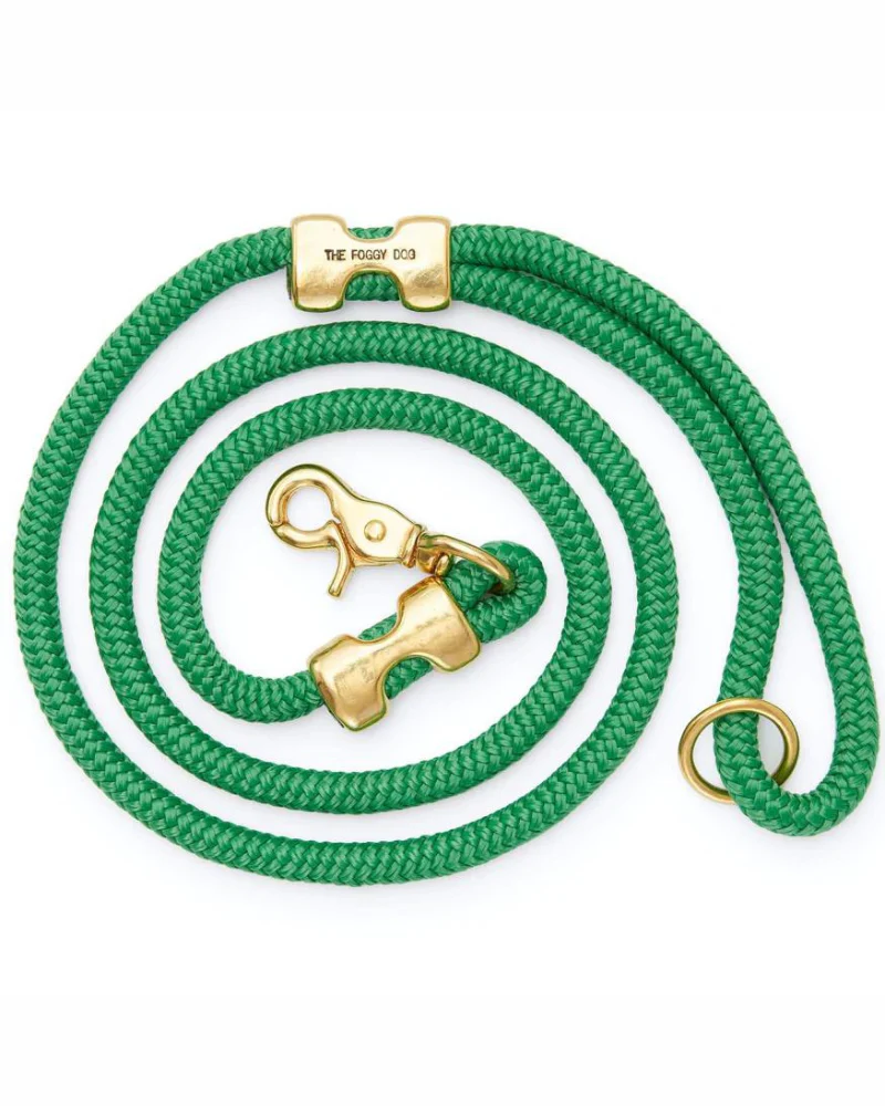 Grass Green Rope Dog Leash (Made in the USA) - Image 3