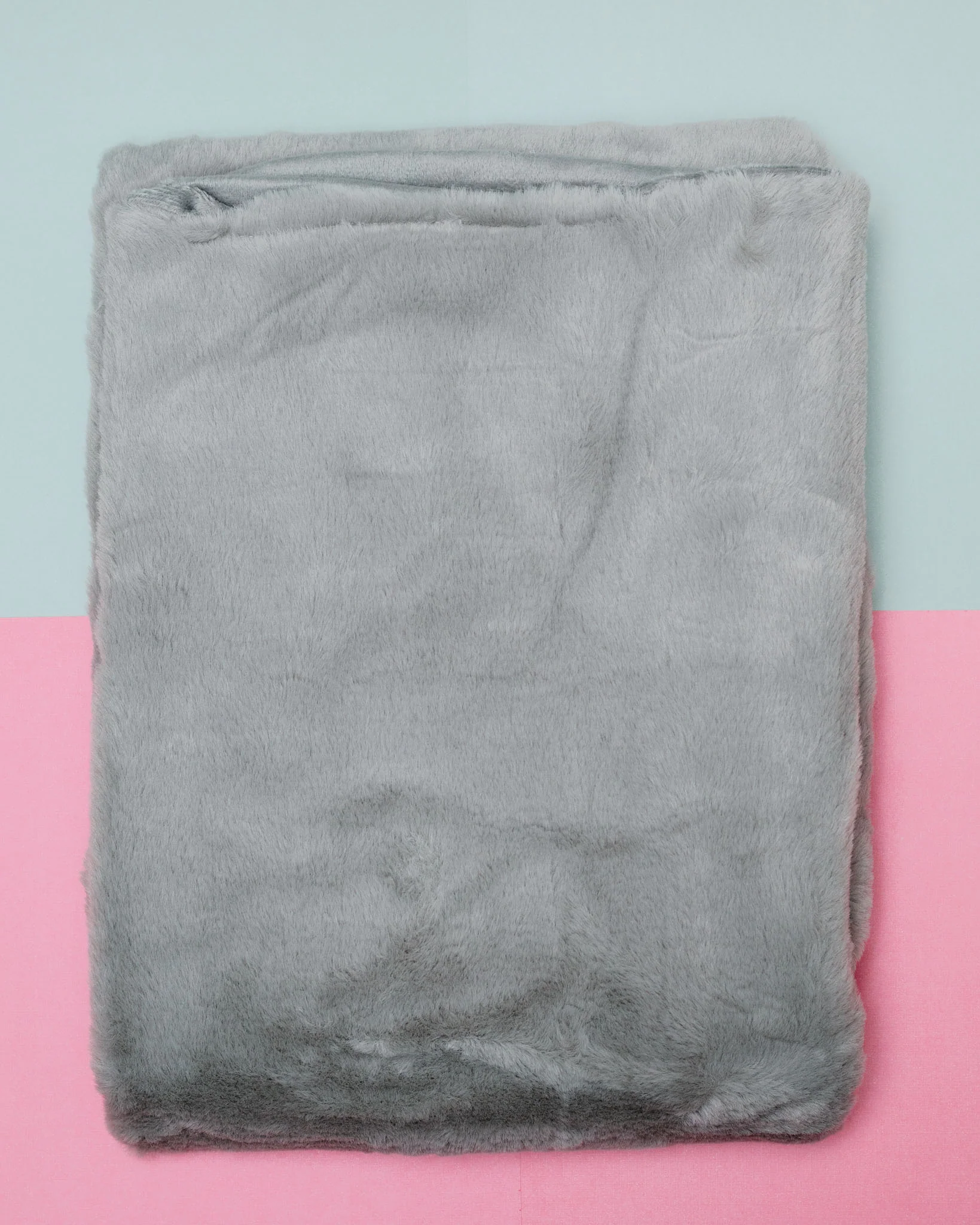 Luxe Grey Faux Fur Dog Blanket (Made in the USA) << FINAL SALE >> - Image 3