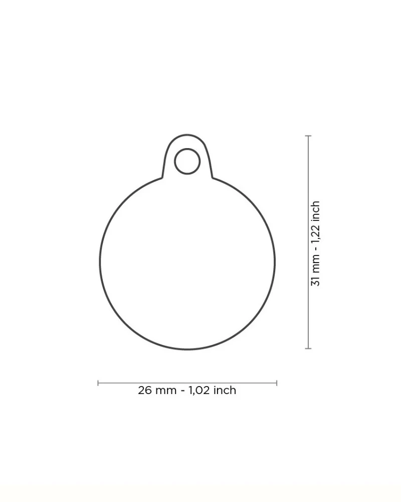 Handmade Circle Tag in Mint Custom Pet ID Tag - Image 3