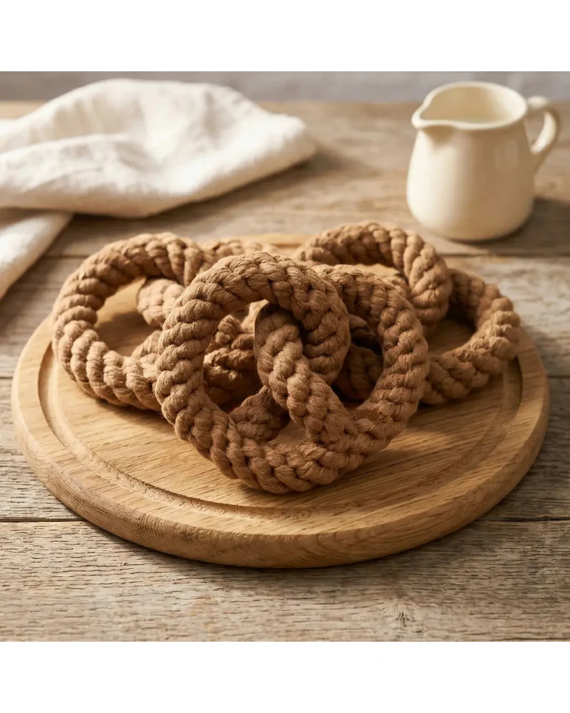 Handmade Pretzel Rope Dog Toy - Image 2