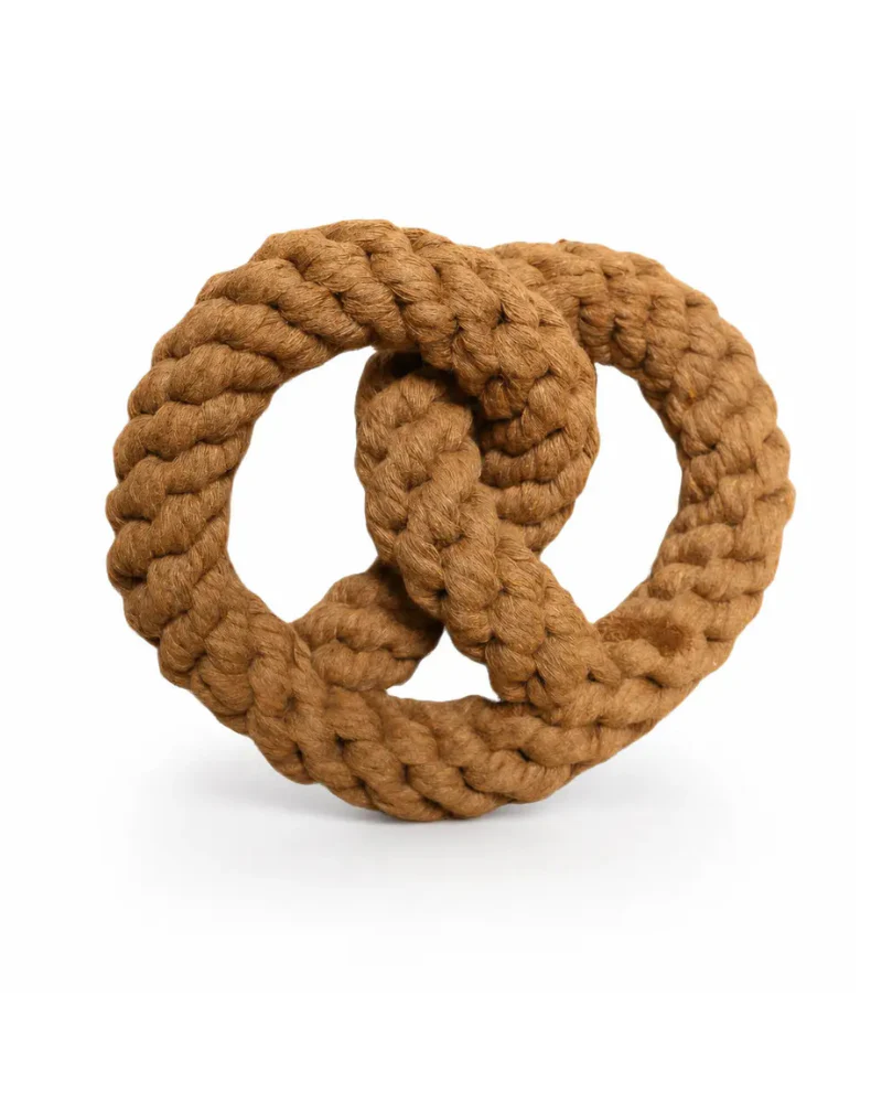 Handmade Pretzel Rope Dog Toy - Image 3