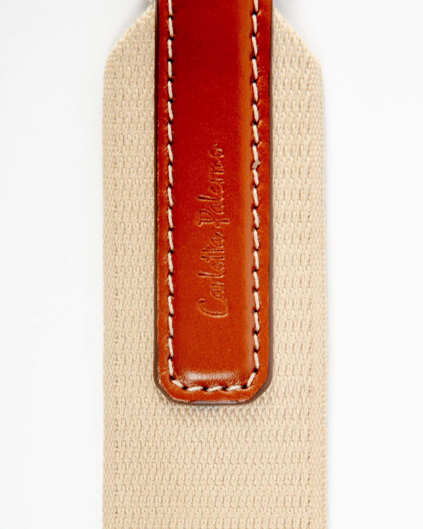 Hands-Free Textile Dog Leash in Tobacco Tan (Made in Italy) - Image 4