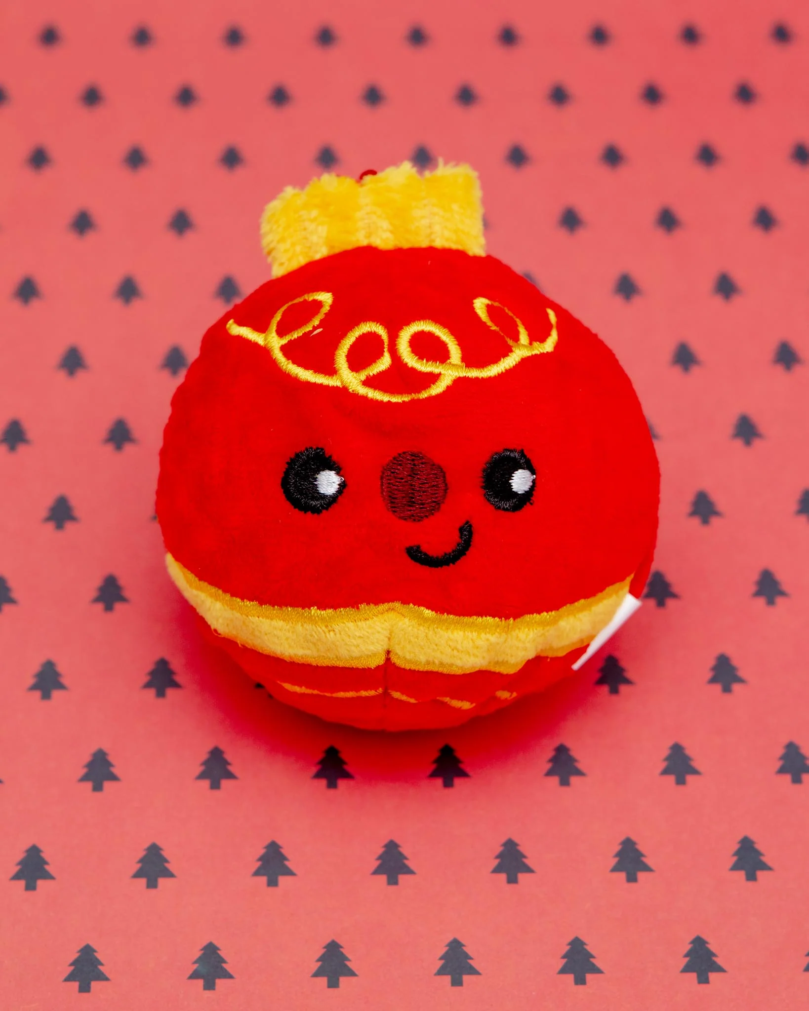 Happy Woofmas Ornament Dog Ball Toy