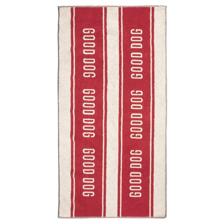HARRY BARKER | Good Dog Towel in Red