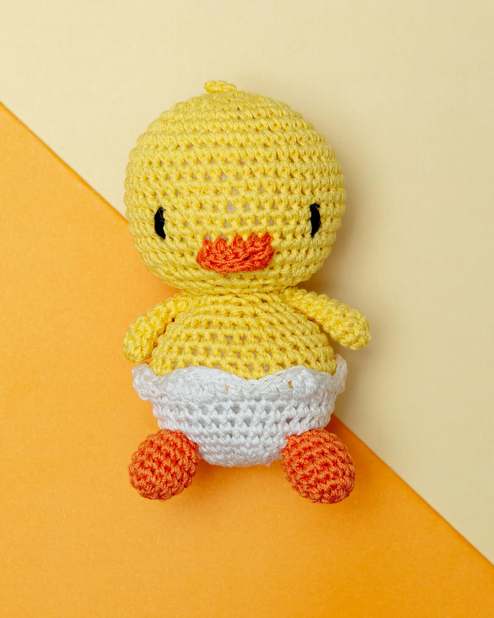 Hatch The Baby Duck Organic Cotton Knit Dog Toy