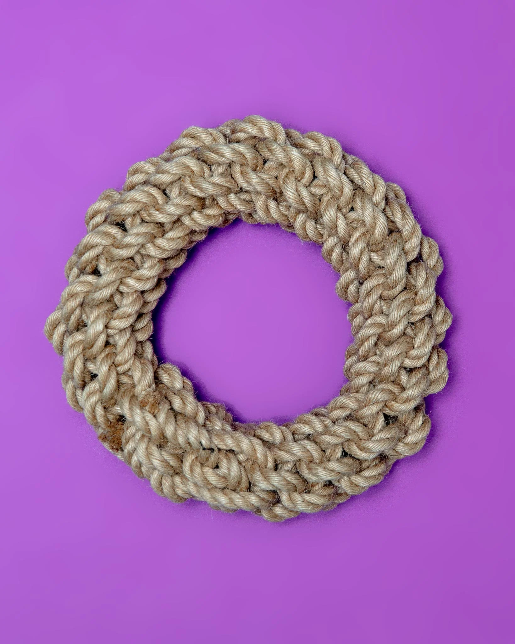 Natural Hemp Rope Ring Dog Toy