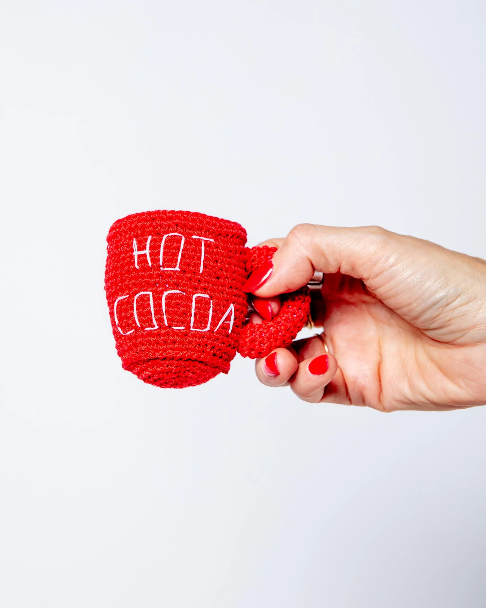 Hot Cocoa Organic Knit Dog Toy