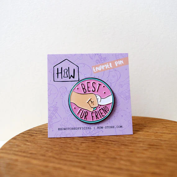 HOUSE OF WONDERLAND | Best Fur Friends Enamel Pin - Image 5