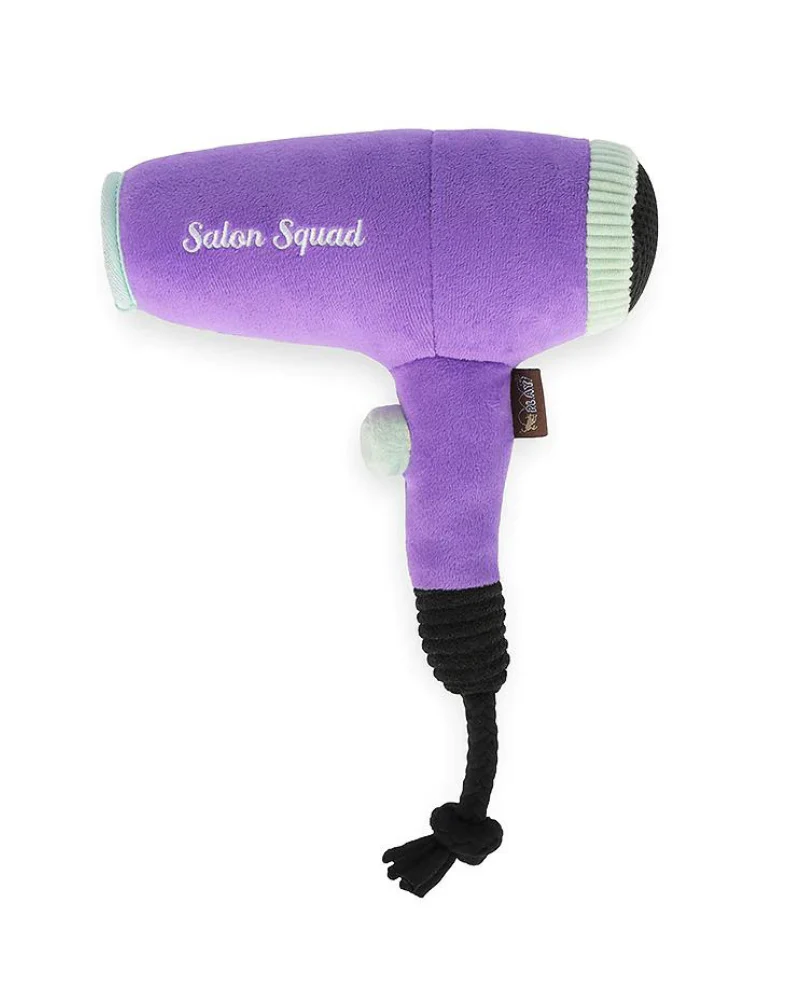 Howlin' Hair Dryer Squeaky Plush Dog Toy - Image 3