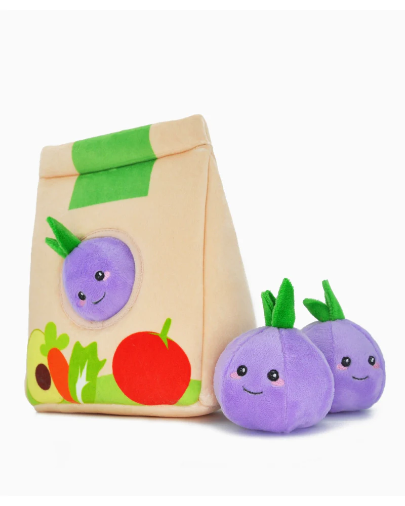 Going to Market Grocery Bag Interactive Dog Toy - Image 2