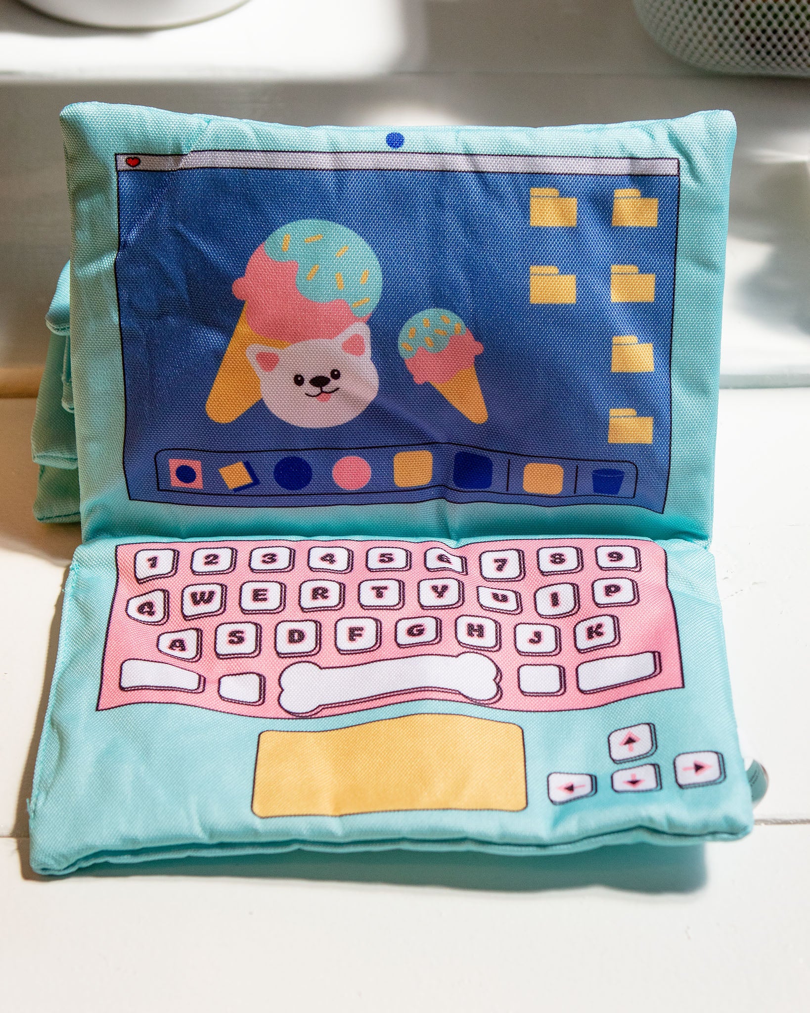 Laptop Crinkle & Squeak Dog Toy - Image 6