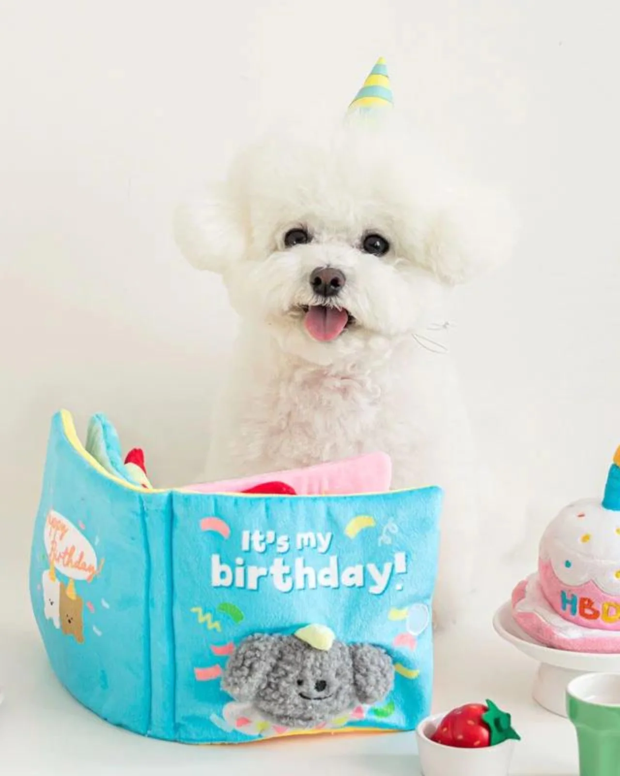 My Birthday Dog Nosework Plush Book Toy - Image 2
