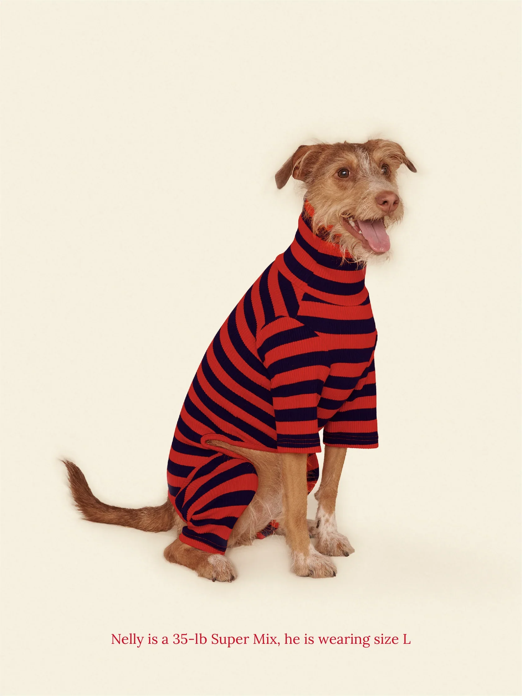 Ivy League Ribbed Dog Onesie - Image 8
