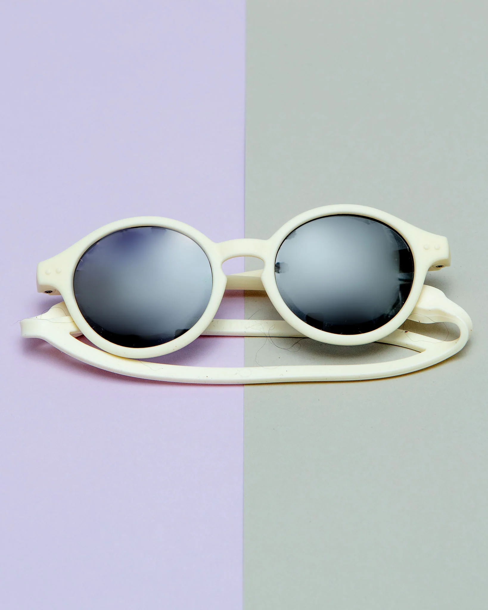 Baby Sunglasses in Milk White << FINAL SALE >>