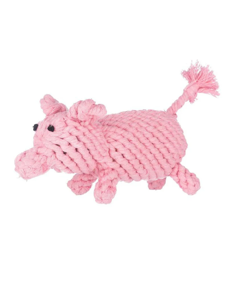 Penny the Pig Rope Dog Toy - Image 5