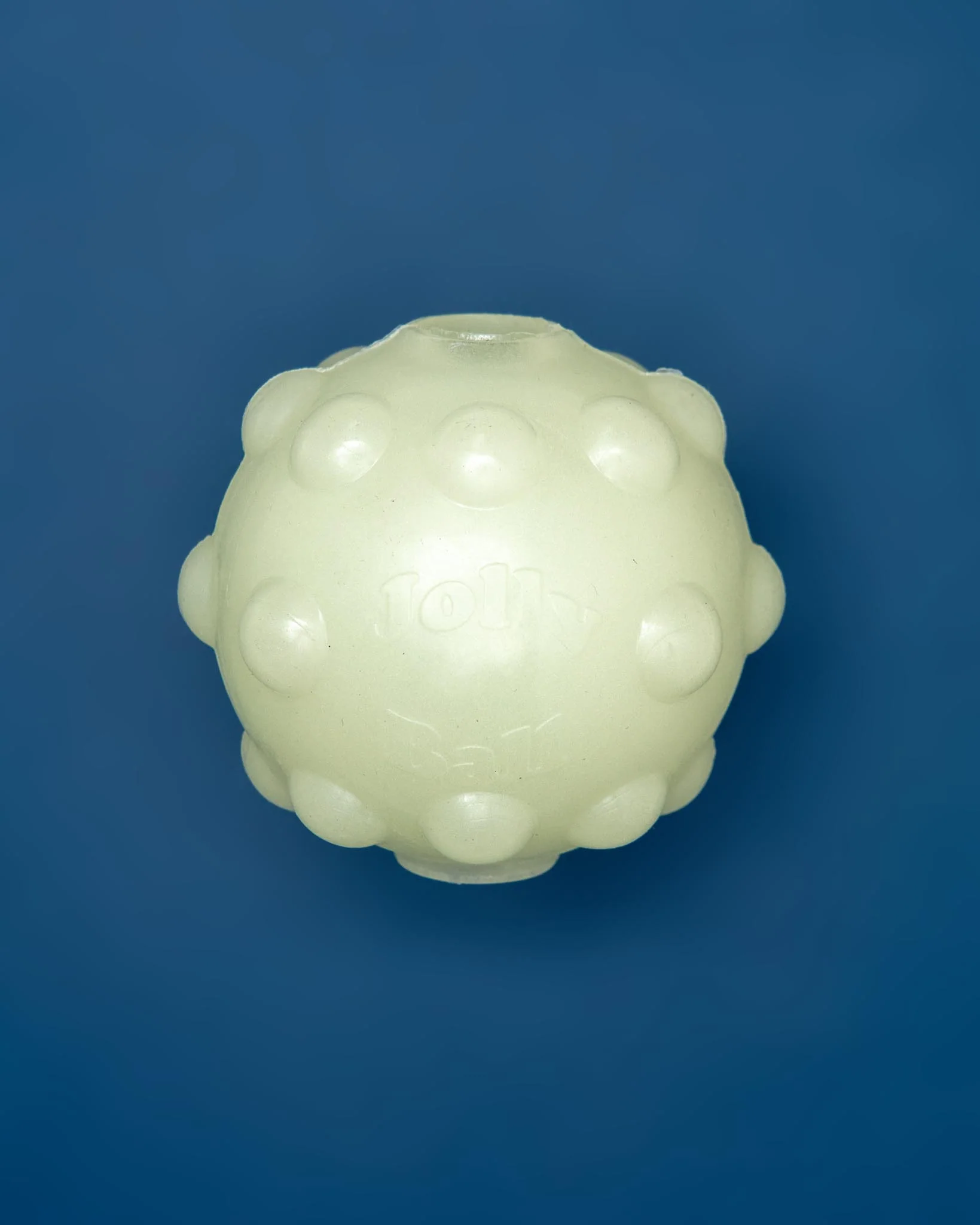Jolly Jumper Glow in the Dark Rubber Dog Ball (Made in the USA) - Image 2