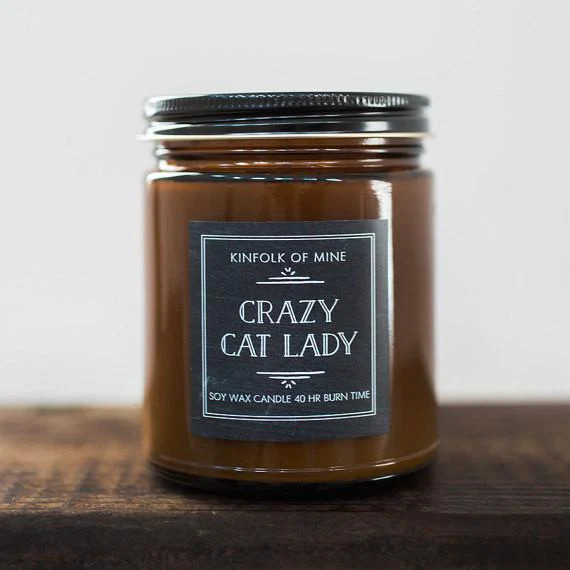 KINFOLK OF MINE | Soy Wax Candle in Crazy Cat Lady