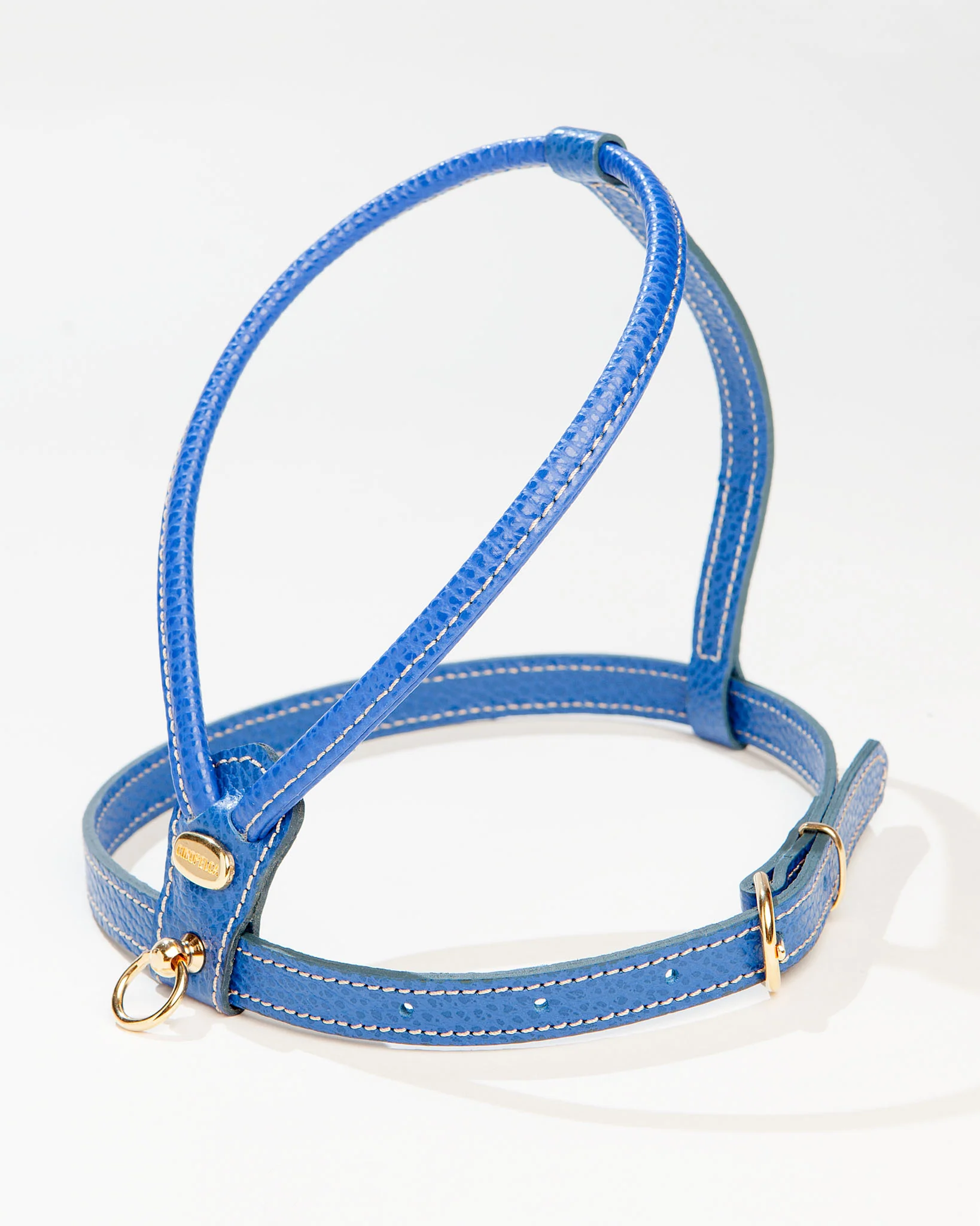 Italian Leather Harness in Blue << FINAL SALE >>