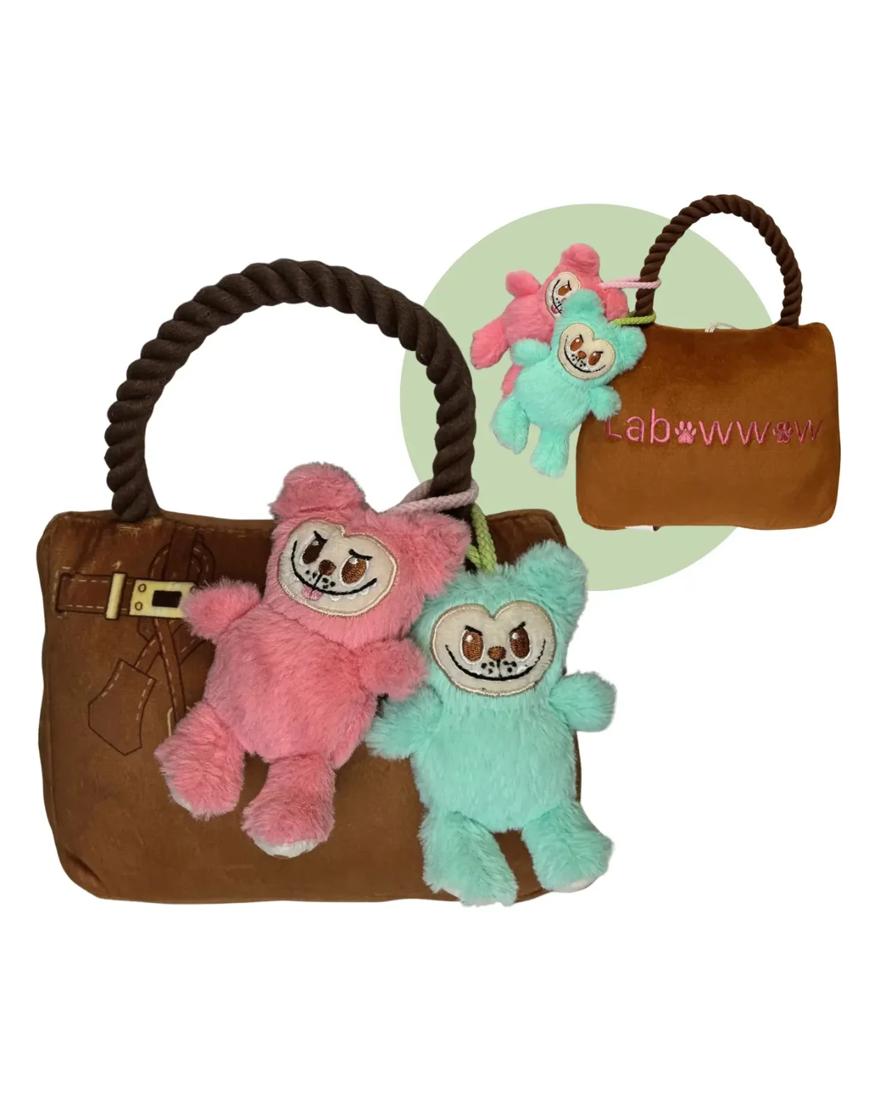 Labowwow Handbag Squeaky Plush Dog Toy - Image 3