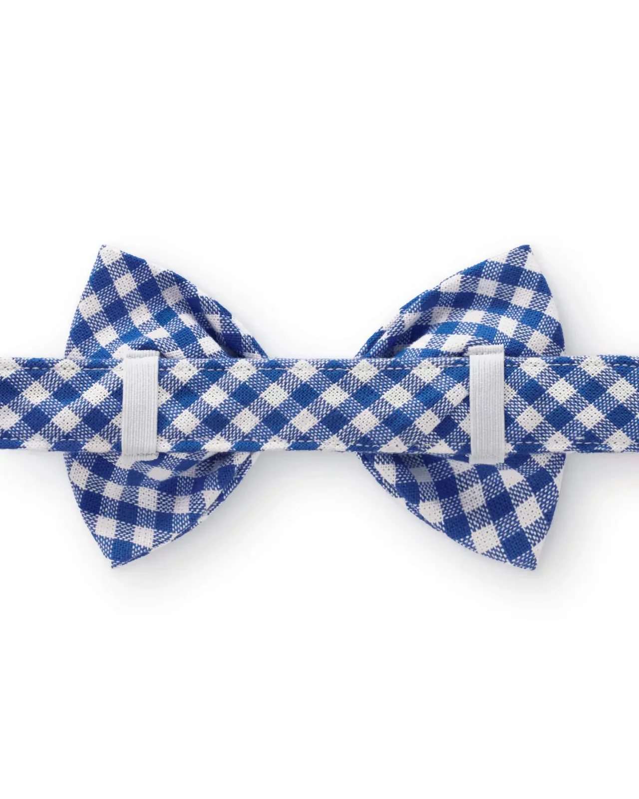 Lake Blue Gingham Dog Bow Tie - Image 3